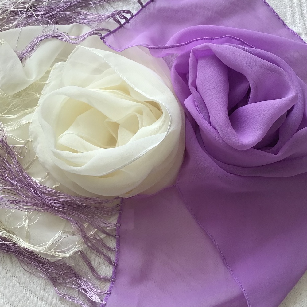 Thin scarf, 2pcs NWOT